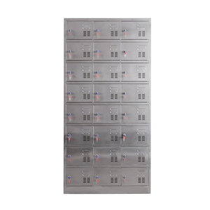 خزانة من الفولاذ المقاوم للصدأ عالية الجودة بها 24 باب، خزانات معدنية، خزانات تخزين، خزانة - Product Image 3