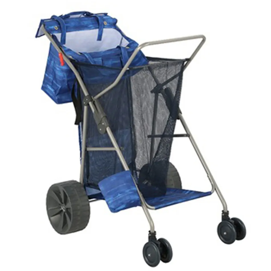 Outdoor Folding Strand Angeln strand camping Warenkorb Trolley Deluxe Tote Lagerung Transport Räder