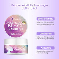 Crème coiffante pour boucles, activateur de boucles, crème définissante anti-frisottis pour cheveux naturels, boucles, spirales et ondulations