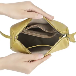 AndoBag Bolso Bandolera de Cuero Genuino para Mujer - Mini Bolso de Hombro Retro, Diseño Simple y Moderno 3197 - Product Image 3