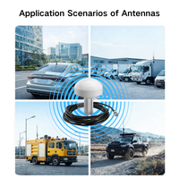 Antenne GPS GNSS marine 28dBi, amplificateur de signal actif à gain élevé, antenne champignon pour la navigation maritime, compatible avec Garmin
