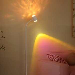 Bán buôn 160cm RGB điều khiển từ xa đầu duy nhất dẫn nước gợn hoàng hôn sàn Đèn năng động bầu không khí Spotlight cho phòng khách - Product Image 2