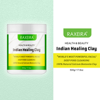 OEM/ODM vente en gros de poudre de masque facial naturel nettoyage en profondeur des pores poudre de film doux argile de guérison indienne pour masque facial et corporel