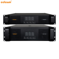 Amplificateur de puissance professionnel Eeleuni 4 canaux 4x800W PA, amplificateur intégré pour DJ, sonorisation en direct, studio, église, home cinéma