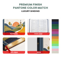 Fabricant de Bibles en Cuir Couleurs Assorties Vente en Gros Impression Personnalisée de Bibles Saintes Fournitures Religieuses pour Églises Anglais