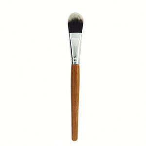 Pinceau applicateur de masque en bois d'hévéa, grand pinceau à manche en bambou pour salon de beauté, brosse à fibres naturelles, un emballage - Product Image 2