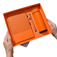 Carnet A5 promotionnel personnalisé avec stylo, gourde isotherme, couverture en PU – Articles cadeaux souvenirs pour événements d'entreprise