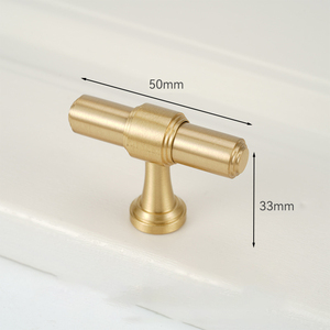 Accesorios de Hardware para muebles de lujo de latón macizo, tiradores de manija para gabinetes de cocina, perillas de cajón de dormitorio modernas - Product Image 2
