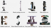 Machine d'essai universelle à colonne unique pour la résistance à la traction, capacité de charge 5 kN, pour films plastiques, rubans adhésifs, essais de décollement et de rupture