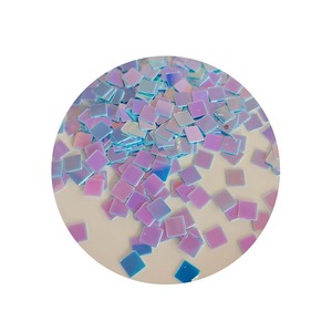 Confettis PVC carrés arc-en-ciel de 5 mm, en vrac, 500 g/sac, pour bricolage, nail art, décorations de fêtes, mariages et anniversaires - Product Image 4
