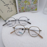 Nueva Montura de Gafas de Moda con Forma Cuadrada y Redonda, Estiliza el Rostro, Versátil, Estilo Influencer, Serie de Colores de Baja Saturación 56833