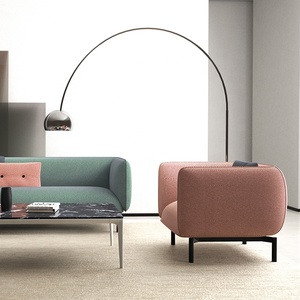 Muebles de oficina Sofá moderno 2,3, conjunto de sofá de oficina modular de 7 plazas diseños salón Hotel tela sofá seccional silla sofá Nórdico - Product Image 1