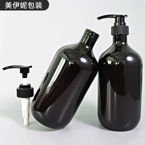 Flacon pompe noir pour lotion pour animaux de compagnie 1000 ml, pour gel douche, lotion corporelle, produits de soin quotidiens - Product Image 1