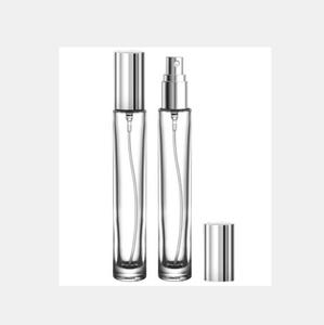 ขวดแก้วขนาด 10 มล. พร้อมหัวฉีดสีเงินและฝาปิด ขวดน้ำหอมแก้ว - Product Image 1