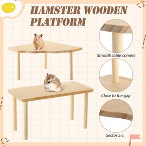 Environmentally Friendly Wooden Chinchillas Toys Set Four Pieces Hidden House Climbing <b>Ladder</b> Bridge Tunnel Platform Toy All - Product Image 3
