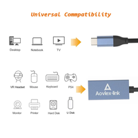 Câble d'extension USB C actif personnalisé 5M USB 3.1 Gen2 5 Gbps mâle vers femelle avec répéteur