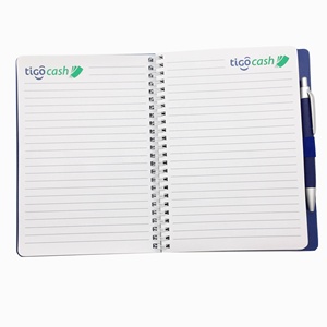 Quaderno con Copertina in Plastica Formato A5, Rilegatura a Spirale e Penna, Design Personalizzato - Product Image 4