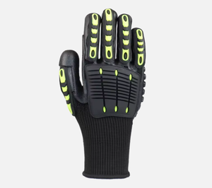 Gants de sécurité WELTA HPPE anti-impact, anti-coupure, anti-écrasement, résistants aux coupures, antichocs mécaniques pour la construction, en matériau PU/TPR - Product Image 3