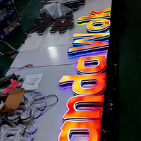 Letras Luminosas Coloridas Impresas en 3D para Tienda de Juguetes, Estilo Cyberpunk, Decoración Impermeable para Ventanas de Oficina, Personalizadas y Modernas