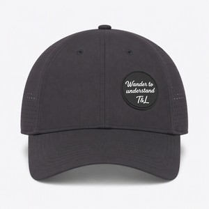 Casquette de baseball structurée à 6 panneaux, personnalisée, avec patch 3D en PVC imperméable, 100% polyester, motif feuille ethnique - Product Image 2