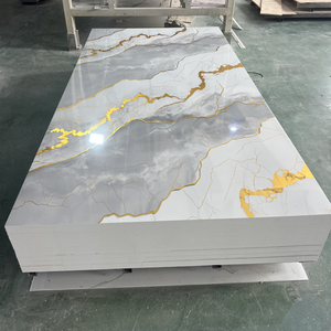 Yüksek parlak Uv mermer levha kolay kurulum kolay temiz Uv duvar paneli Modern stil toptan lüks Uv Pvc levha - Product Image 2
