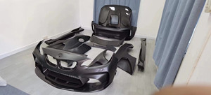 Nuovo Kit Carrozzeria per <span class=keywords><strong>BMW</strong></span> Serie <span class=keywords><strong>2</strong></span> F22 F87 Coupé M2, Aggiornamento M235 Stile IMP, Paraurti Anteriore/Posteriore, Spoiler, Carrozzeria Allargata - Product Image 2