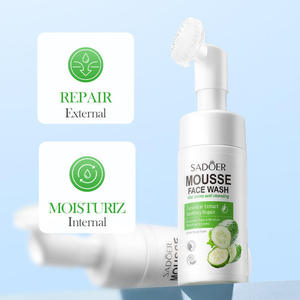 Espuma Limpiadora <span class=keywords><strong>Facial</strong></span> con Vitamina C Orgánica y Hierbas, Blanqueadora para el Acné, con Aloe Vera, para Piel Seca - Product Image 2