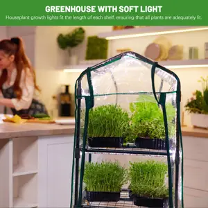 Tragbarer kompakter Indoor Grow-Garden-Roll-Up-Kit wasserdichter 4-Stufen-Mini-Gewächshaus-Ständer mit Kunststoffabdeckung