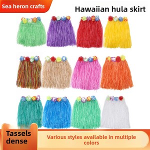 Xingtu Model 01: Gonna <span class=keywords><strong>Hawaiana</strong></span> in Plastica da 40 cm Semi-artigianale, Fornitura Diretta dalla Fabbrica, Accessorio per Feste e Spettacoli - Product Image 1