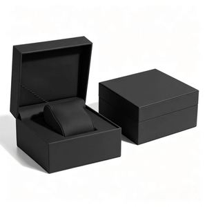 Premium Recyclable Rigid Watch Box with Magnetic Closure <b>Hinged</b> Lid Soft Pillow Insert Custom Logo for Jewelry Packaging - Product Image 1