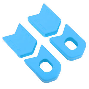 4 protections de manivelle de vélo de <span class=keywords><strong>route</strong></span> VTT, capuchon de protection de pédalier, protections de manivelle en silicone, noir - Product Image 1
