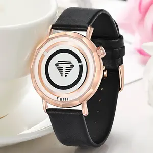 Nuevo Reloj <span class=keywords><strong>de</strong></span> Cuarzo TOMI 040 2026, Simple y Casual para Hombre y <span class=keywords><strong>Mujer</strong></span>, Esfera Redonda, Reloj <span class=keywords><strong>de</strong></span> Moda <span class=keywords><strong>de</strong></span> Alta Calidad, Regalo - Product Image 3