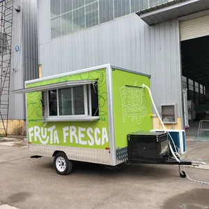 折叠食品车移动食品车自动售货绿色食品车