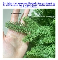 Sapin de Noël Haut de Gamme en PE Pur, LED Bicolore, Télécommande Intégrée, 1.2m/1.5m/1.8m/2.1m/2.4m/2.7m/3.0m, Luxe