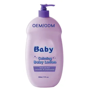 Customized Label Skincare Baby Daily Moisture Lotion Nourishing Soothing Lavender Chamomile Organic Herbal Lotion Baby