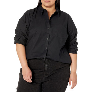 Chemise décontractée à manches longues pour femme, 100 % coton, douce, durable, respirante, écologique, été-automne, avec poches - Product Image 6
