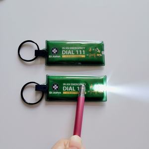 Promozione fabbrica vendita calda regali aziendali in plastica morbida Pvc portachiavi luce portachiavi logo personalizzato LED luce portachiavi - Product Image 4