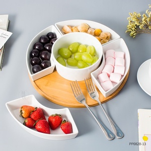 5 Pieces Custom Combination White Porcelain Wholesale Nut <strong>Set</strong> of <strong>Dishes</strong> Ceramic <strong>Serving</strong> <strong>Dish</strong> <strong>Set</strong> - Product Image 2