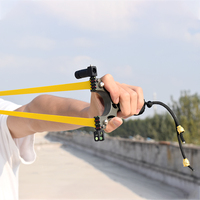 Slingshot de haute précision en ABS avec bande de caoutchouc plate pour le tir en plein air, pour les personnes de 14 ans et plus