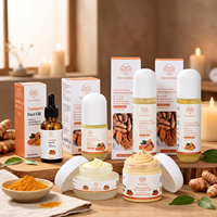Kit de Soins Visage Éclat au Curcuma Fermenté : Nettoyant, Tonique, Sérum, Huile, Crème et Masque Purifiant Antioxydant