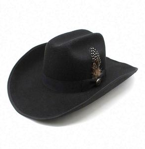 Sombrero Vaquero al por Mayor, Sombreros de Vaquero con Cinturón de Plumas Baratos para Hombres Adultos, para Viajes al Aire Libre, para las Cuatro Estaciones - Product Image 3