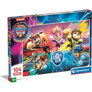 Clementoni Super - Rompecabezas de 104 piezas Paw Patrol The Mighty Movie - Product Image 1