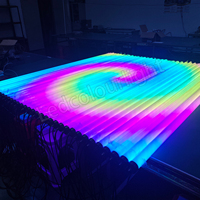Tube LED DMX RGBW programmable de 2 m de long, matrice de pixels contrôlée par DMX, tube RGB DMX