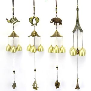 Prix usine cloches à vent 1 couche alliage carillons éoliens extérieur cour jardin fournitures décoratives cloche de porte pour la maison voiture suspendus décor - Product Image 6