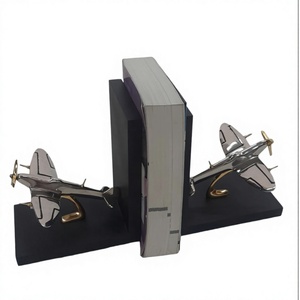 Sujetalibros de modelo de avión de primera calidad, mesa de escritorio, modelos de avión decorativos, al por mayor, sujetalibros para exhibición de periódicos y revistas - Product Image 1