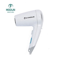 Sèche-cheveux mural pour salle de bain, moteur électrique DC, plastique ABS, IPX1, résistant aux éclaboussures, diffuseur, utilisation en hôtel, 1100W/1200W, 2 vitesses