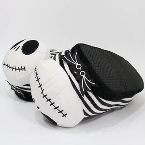 De Halloween Jack Skellington Kerst Pluche Slipper Schoenen Huis Winter Jack Skelet Cartoon Slipper - Product Image 2