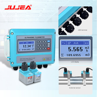 Débitmètre ultrasonique haute précision JUJEA |   Débitmètre numérique sans contact à fixation par pince |   RS485 4-20mA Eau Huile DN15-DN6000 IP68