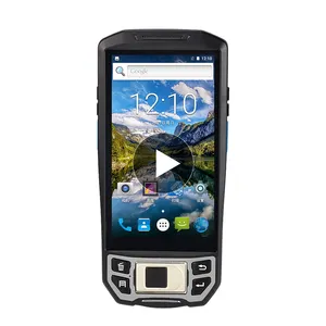 Android 9.0 Rugged PDAs with 2D Qr Barcode Scanner 5" Touch Screen Handheld Pda with Fingerprint for Traffic Attendance