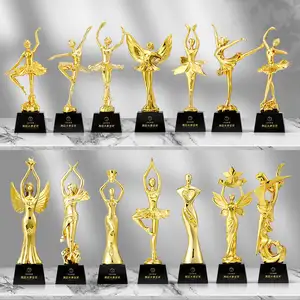 Estatuilla dorada <span class=keywords><strong>de</strong></span> alta calidad, resina <span class=keywords><strong>de</strong></span> baile, trofeo <span class=keywords><strong>de</strong></span> cristal, agencia, letras <span class=keywords><strong>de</strong></span> <span class=keywords><strong>Ballet</strong></span> para niños, competición <span class=keywords><strong>de</strong></span> <span class=keywords><strong>ballet</strong></span> creativo PR - Product Image 1
